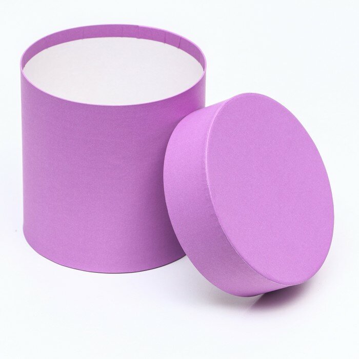 Набор шляпных коробок 5 в 1 "Фиолетовые" , 20 х 20-13 х 13 см