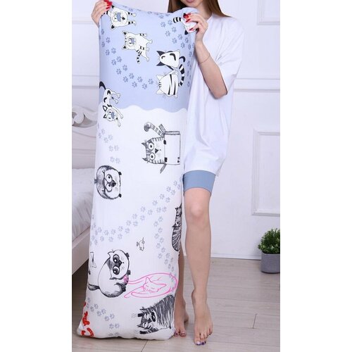 Дакимакура подушка с наволочкой Котофей 50х150 Мастерская снов 2500₽