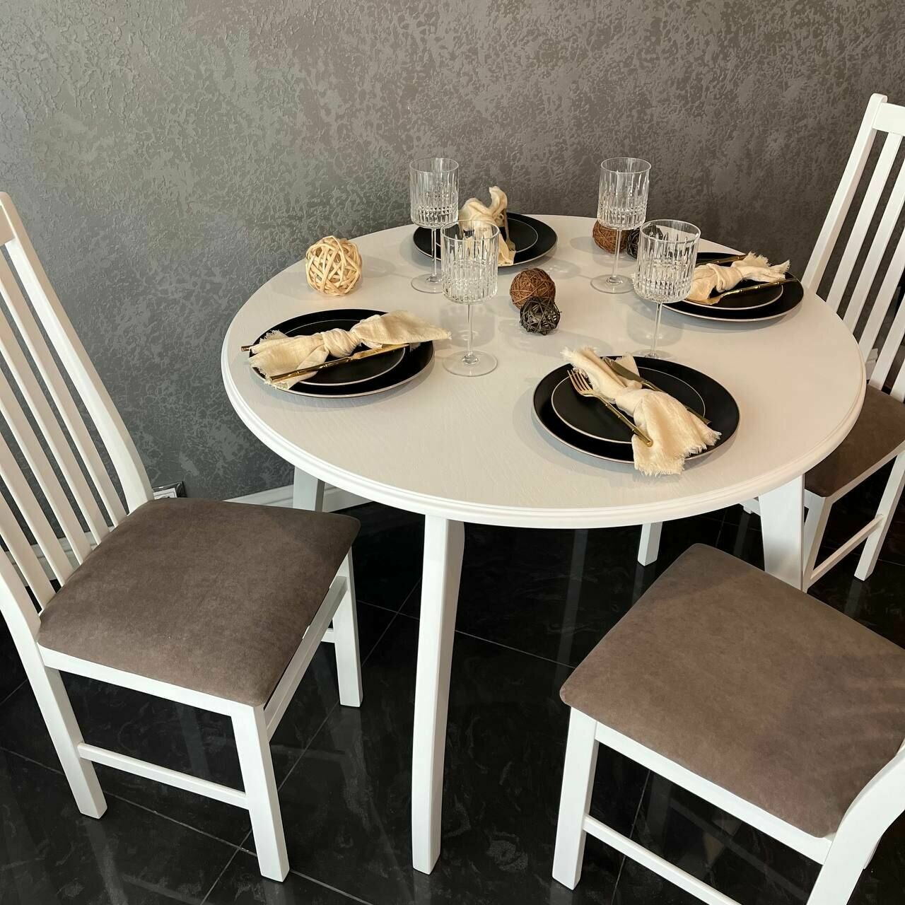 фото Стол Круглый раздвижной Ф 1000*1000