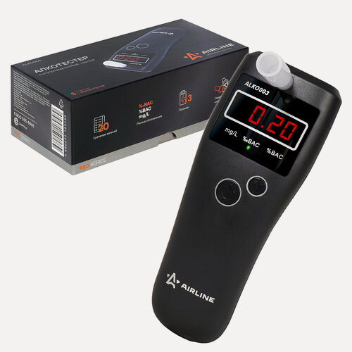 Изображение товара Алкотестер полупроводниковый черный PRO (AIRLINE)