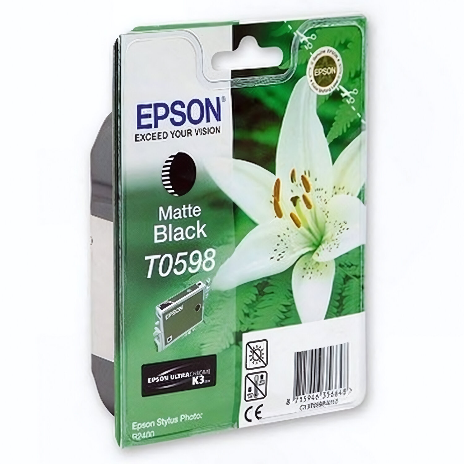 C13T05984010 Картридж Epson T0598 для Stylus Photo R2400, матовый черный, 440 стр.