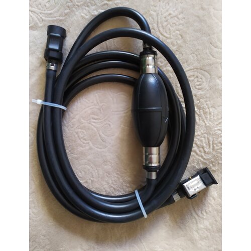 Топливный шланг SEA-PRO для лодочного мотора с внешним баком с быстроразъемным коннектором Yamaha, длина 3 м, черный