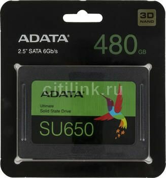 Твердотельный накопитель ADATA Ultimate SU650 480 ГБ SATA ASU650SS-480GT-R - фотография № 19
