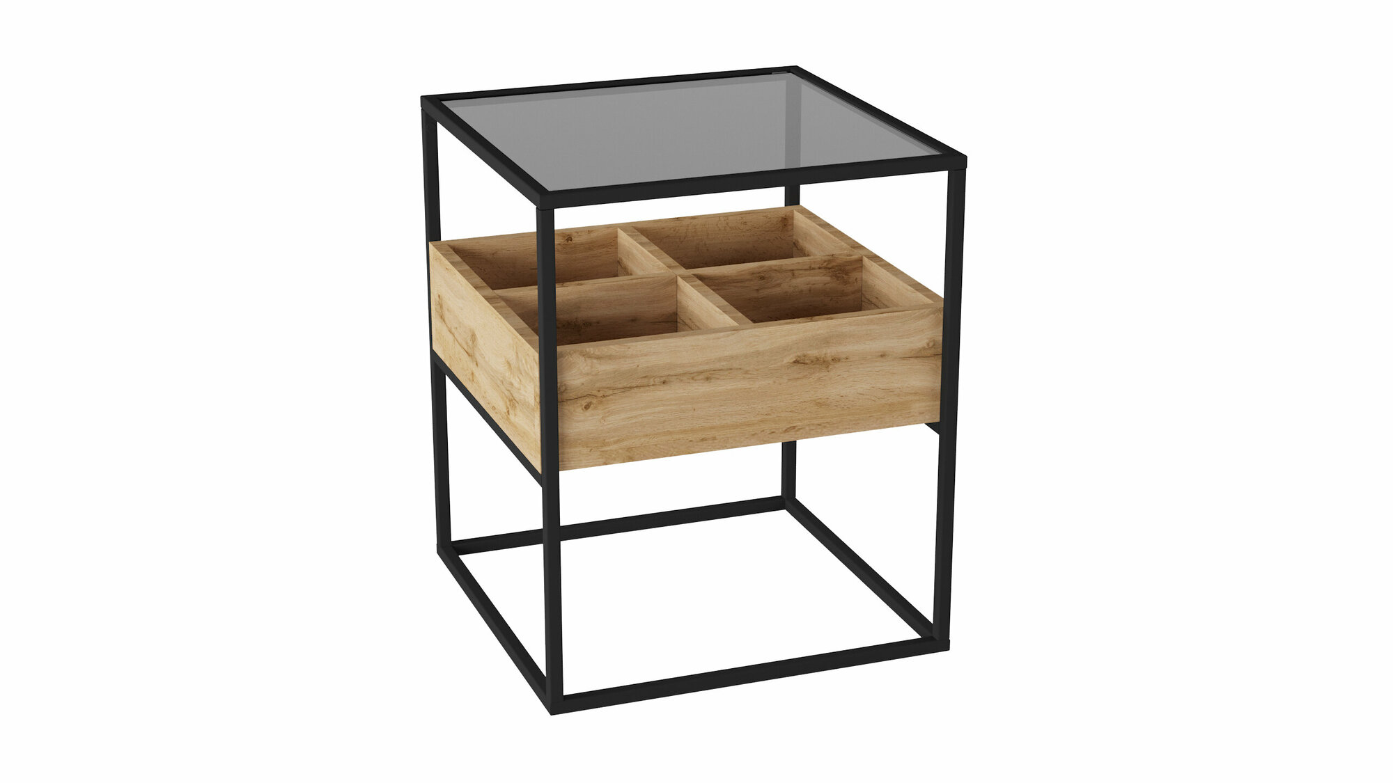 фото Прикроватная тумба "Кассо К01" дуб вотан (дуб вотан)