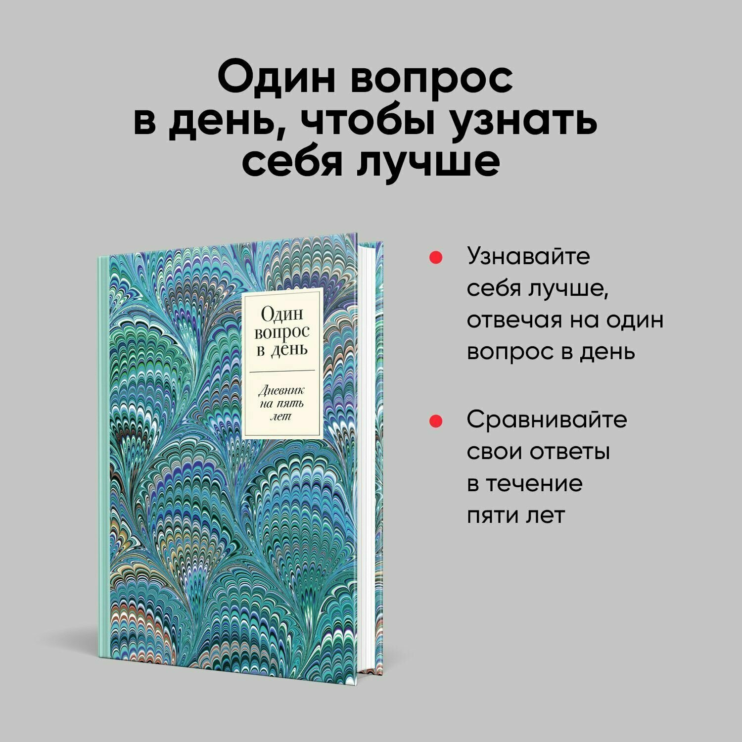 Ежедневник "Один вопрос в день: Дневник на пять лет. Иней" / Издательство: Альпина Паблишер — фото 1
