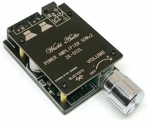 Аmplifier - усилитель мощности аудио для стационарных колонок, компьютера, авто, машины, наушников на базе PA50WX2