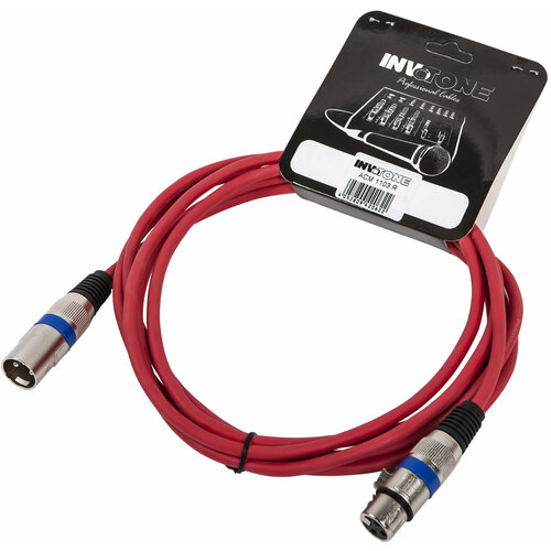 Invotone ACM1110R Кабель микрофонный XLR-XLR, 10 м кабель микрофонный на метраж invotone ipc206 7м