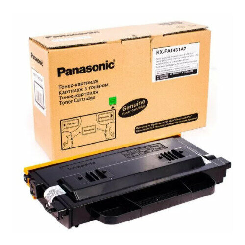 Тонер-картридж лазерный оригинальный Panasonic KX-FAT431A7 черный 6000 стр. для Panasonic (KX-FAT431A7)