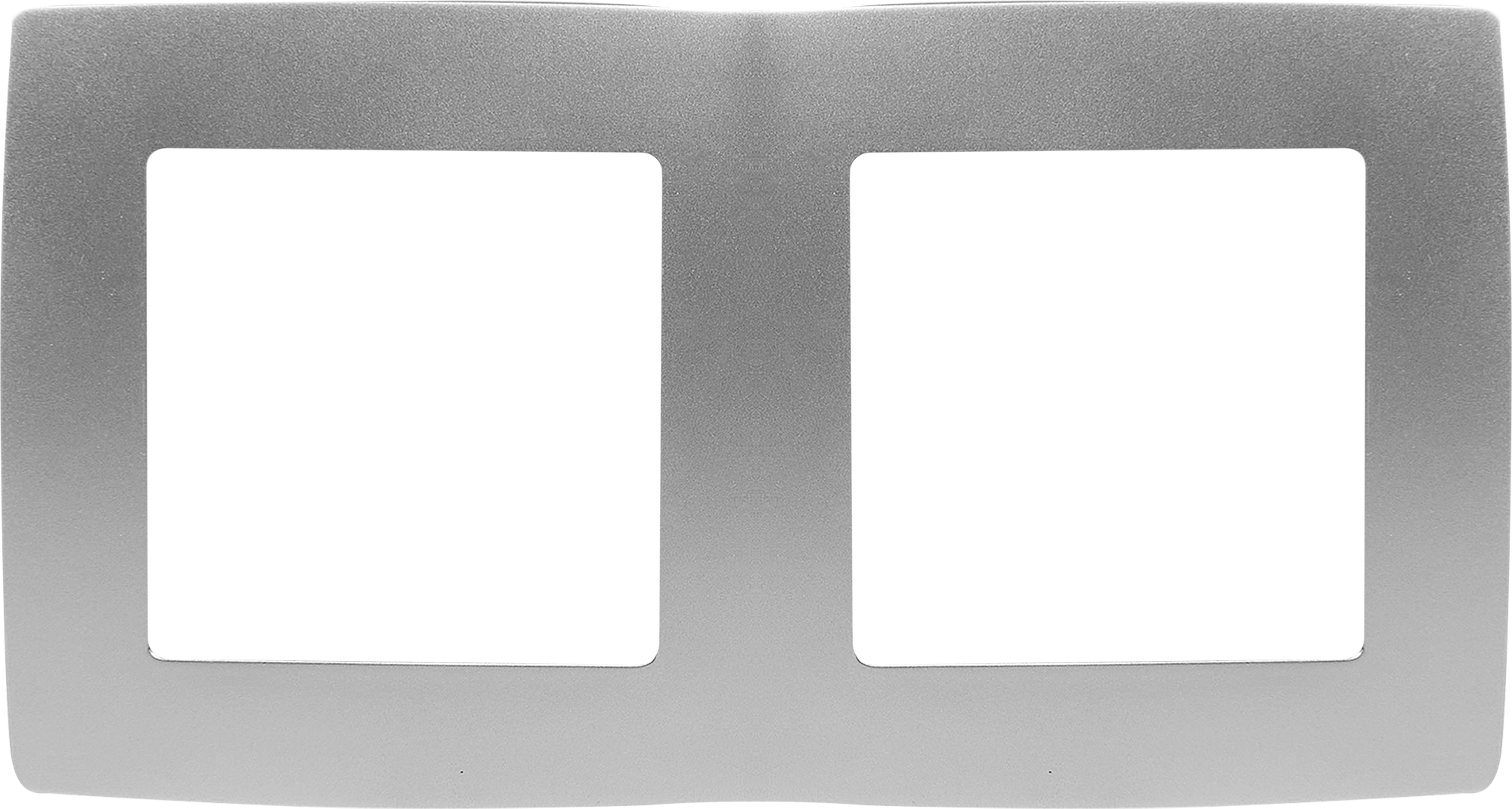 Рамка для розеток и выключателей Эра 12-5002-03 2 поста цвет серый