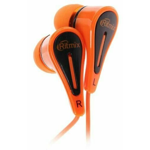 Проводные наушники RITMIX RH-012 оранжевый 500₽