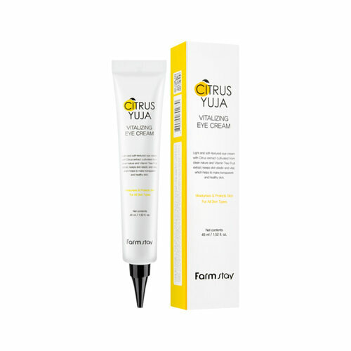 FarmStay Крем для кожи вокруг глаз с экстрактом юдзу - Citrus yuja vitalizing eye cream, 45мл