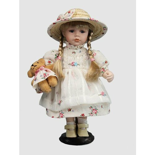 Кукла фарфоровая 12' на подставке KSVA-YF-12504