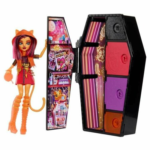 фото Monster high doll, toralei stripe, skulltimate secrets: neon frights - кукла монстр хай торалей стрип hnf80