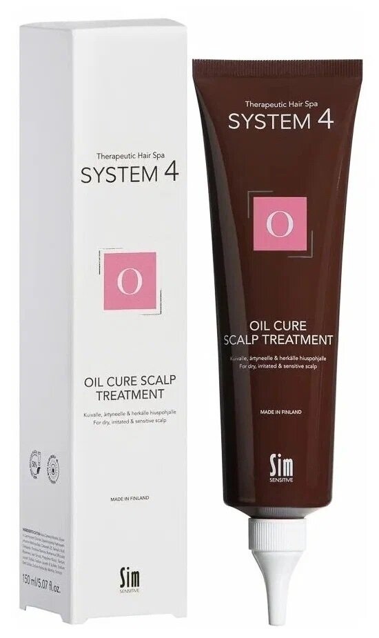 Sim Sensitive System 4 Маска терапевтическая Oil Cure Hair Mask "О", 150 мл, туба