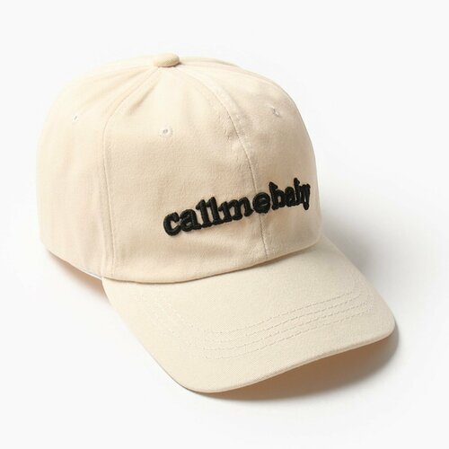 фото Кепка minaku, размер 54/56, бежевый