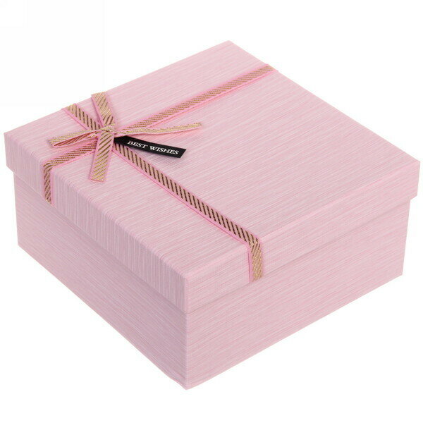 Коробка подарочная «Страсть» , цвет розовый, 19*19*9,5 см