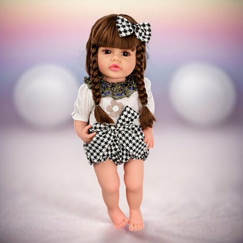 Реалистичная Силиконовая Кукла Реборн (55 см) 11344 reborn baby dolls lifelike soft real gentle touch lovely premie baby doll realistic bebe reborn pupular christmas gift