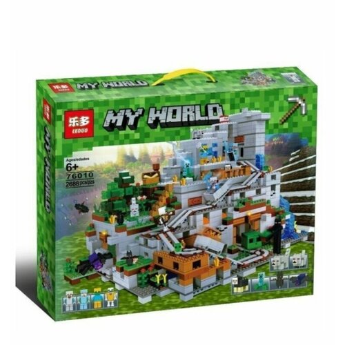 Конструктор Майнкрафт Горная пещера 2688 деталей 76010