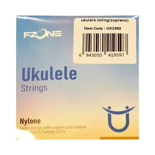 Струны для укулеле сопрано FZONE UK1002