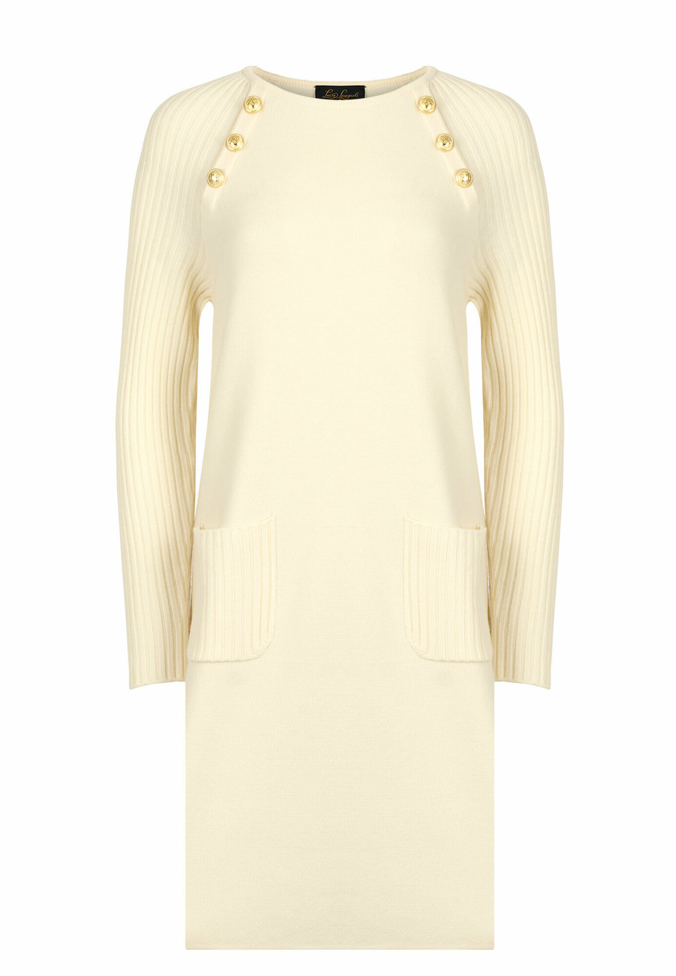 Платье Luisa Spagnoli, размер M, белый,