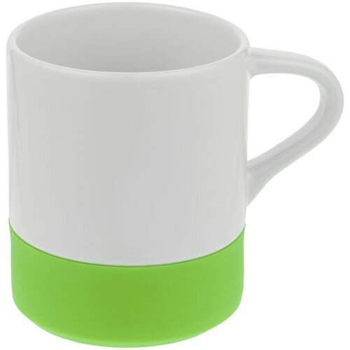 фото Кружка с силиконовой подставкой Protege, зеленое яблоко