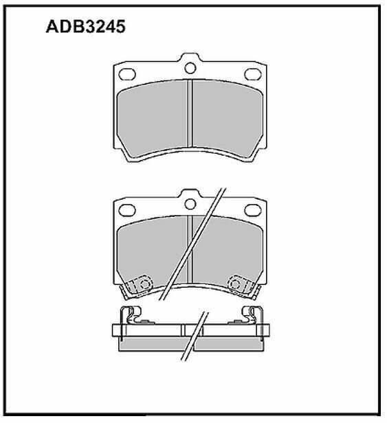 Колодки тормозные дисковые передние Allied Nippon ADB3245HD