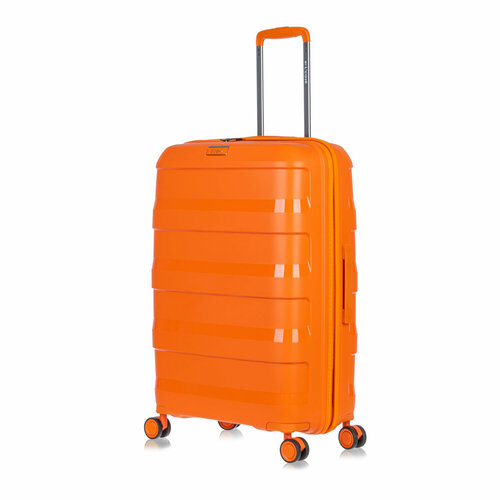 фото Чемодан l'case, 82 л, размер m, оранжевый