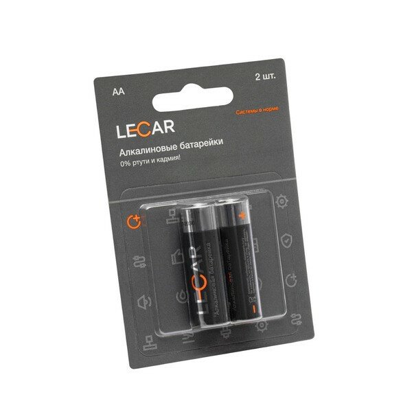 Алкалиновые батарейки LECAR АA блистер 2шт