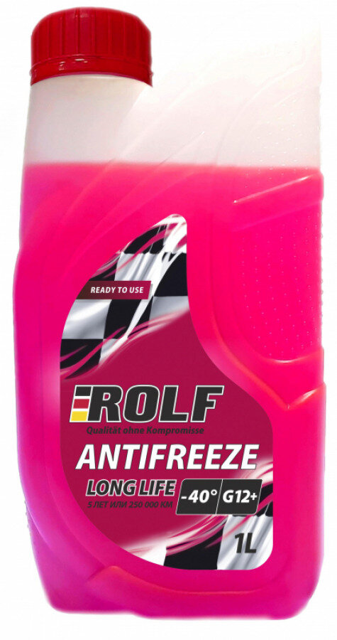 Антифриз ROLF Antifreeze G12+ Red 12X1L