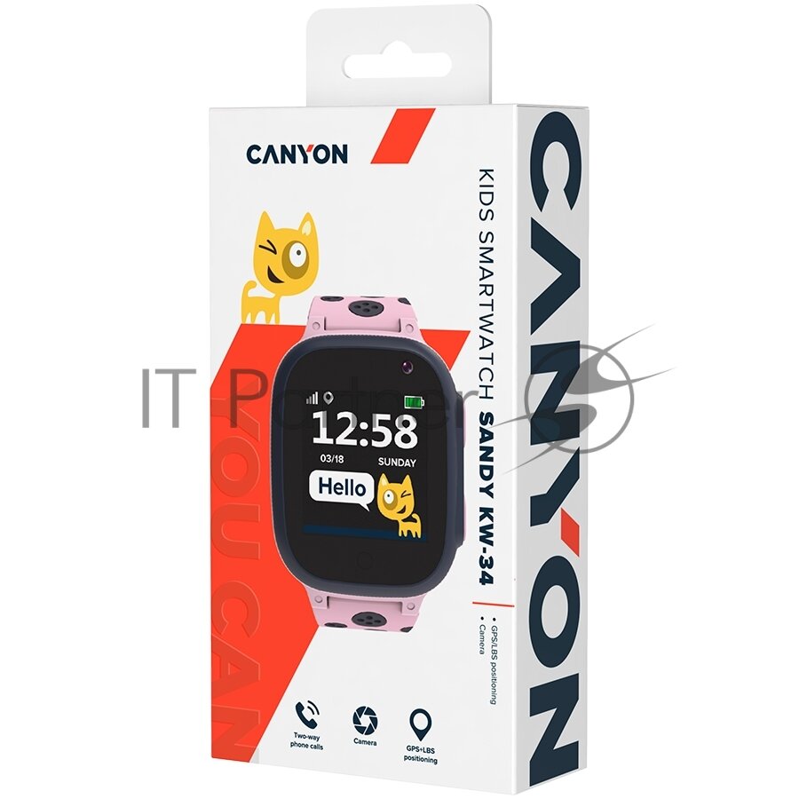 Смарт-часы Canyon Sandy, 1.44", синий / синий [cne-kw34bl] - фото №16