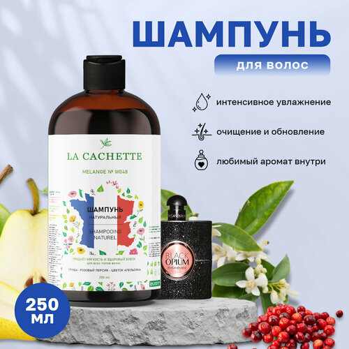 Шампунь для волос увлажняющий La Cachette W048 Black opium, 250 мл шампунь для волос увлажняющий la cachette melange w020 black orchid 250 мл