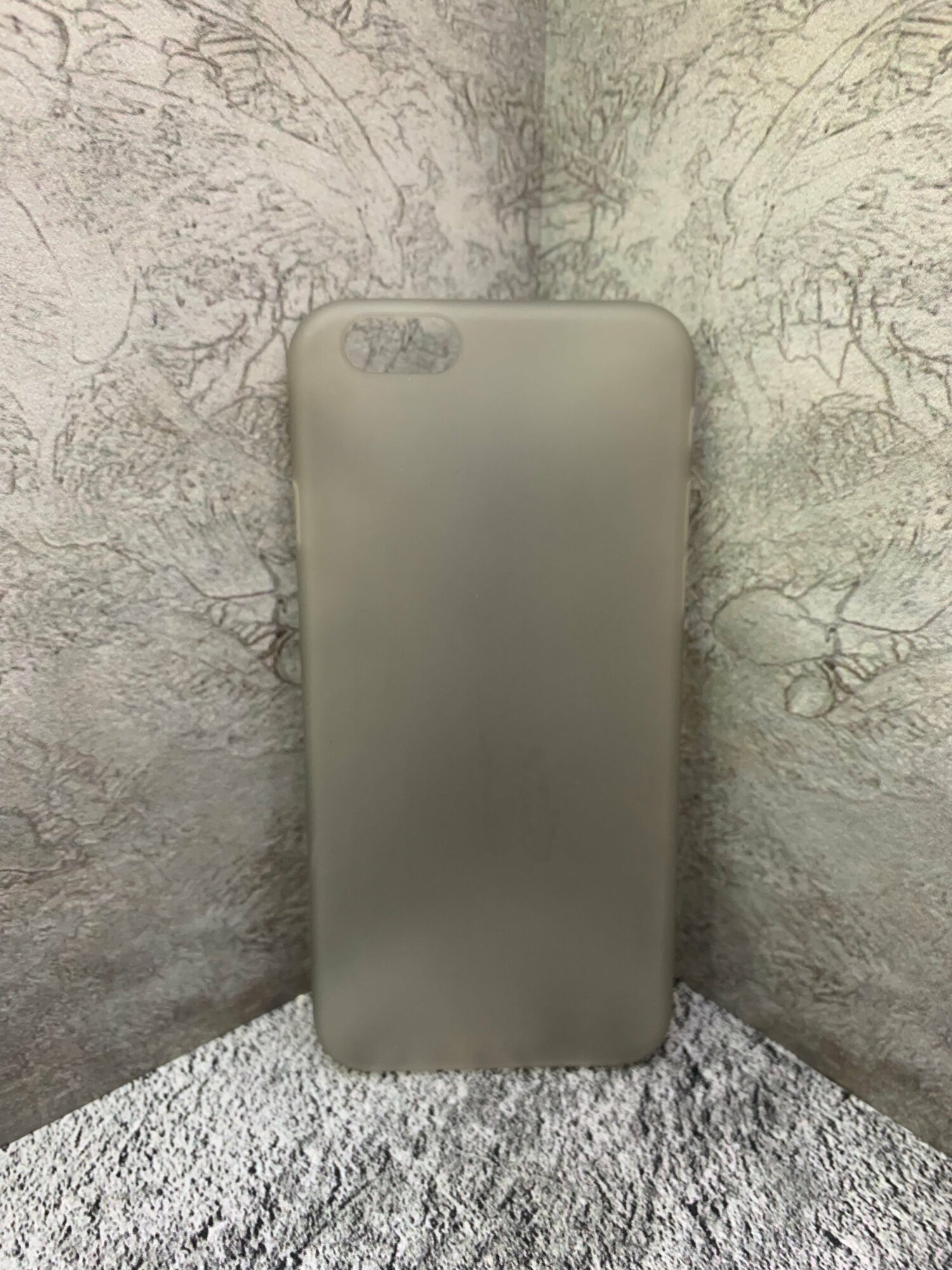 Полупрозрачный чехол-накладка для телефона Apple IPhone 6 / Apple IPhone 6s / чёрный