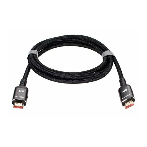 Кабель HDMI 19M/M, ver. 2.1 8KX60Hz (Econom) оплетка 5m iOpen vcom кабель интерфейсный hdmi hdmi acg859a 1 5 19m m ver 2 1 8kx60hz econom оплетка 1 5m iopen