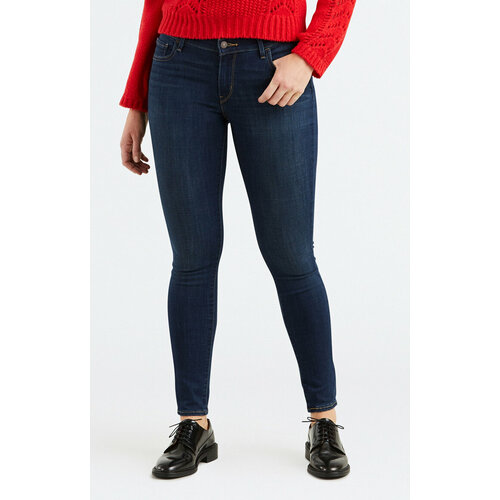 фото Джинсы скинни levi's, размер 27/30, синий