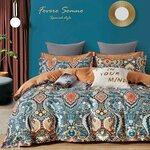 Комплект постельного белья семейный Fovere Somno, сатин, 100% хлопок - изображение