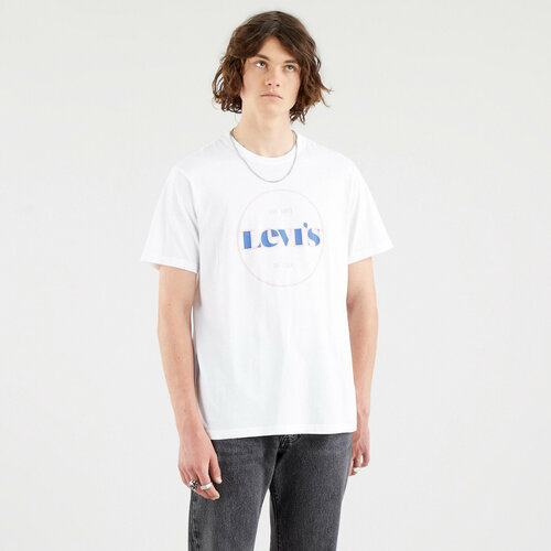 Футболка Levi's, размер XS, белый