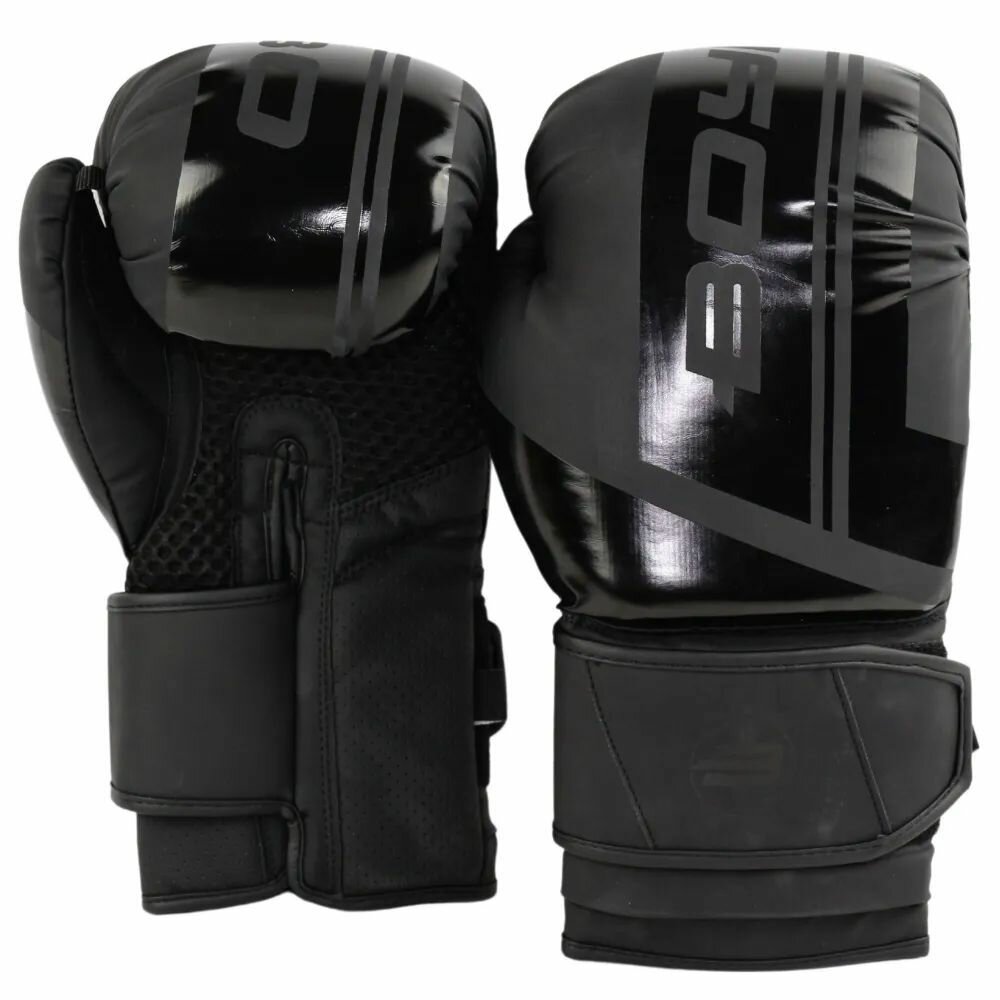 Боксерские перчатки BoyBo B-Series черные 12 унций
