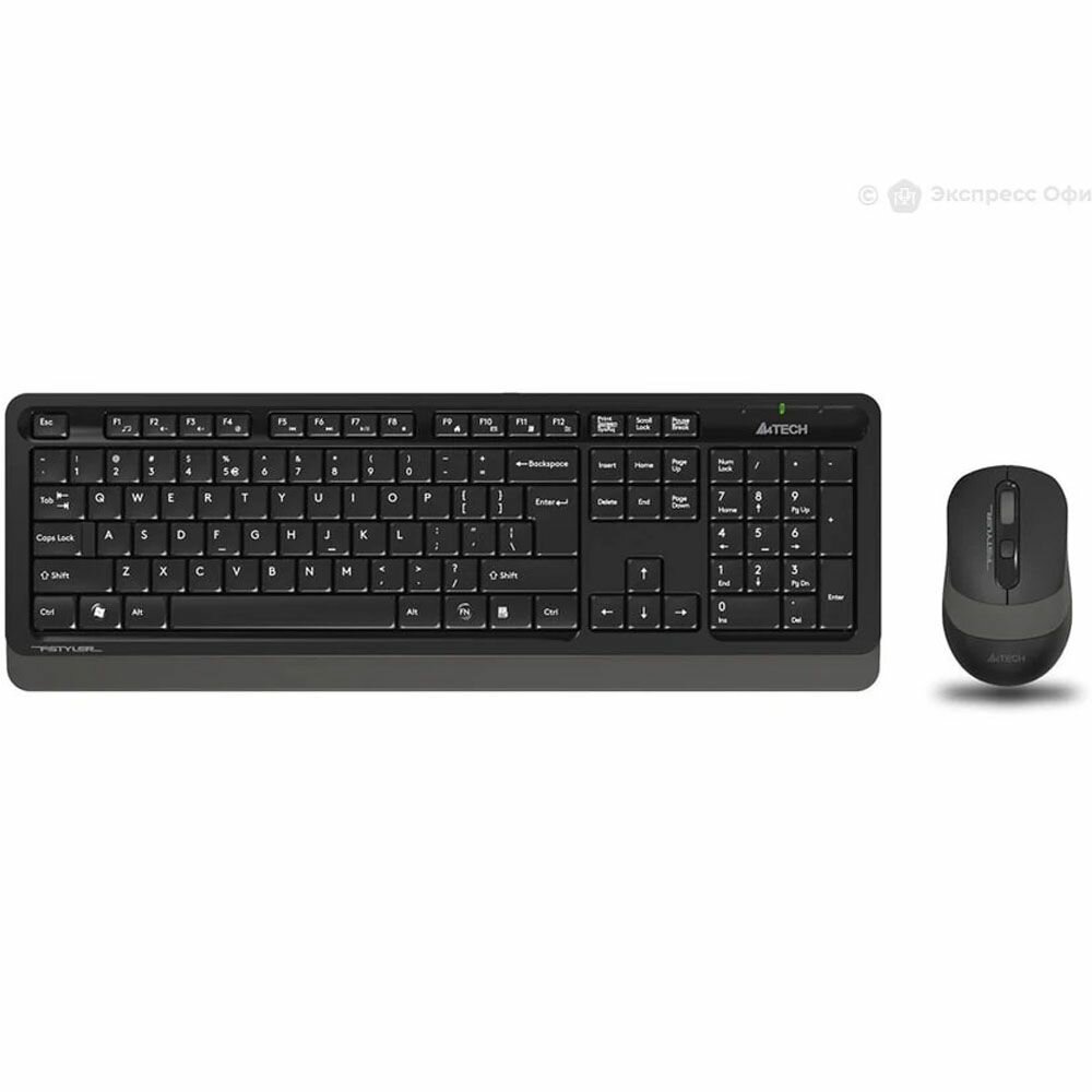 Комплект клавиатура+мышь A4Tech Fstyler FG1010S черный/черный (fg1010s grey)