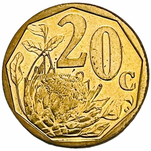 Южная Африка (ЮАР) 20 центов 2001 г. 20 центов 2004 юар из оборота