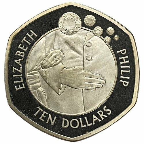 Соломоновы острова 10 долларов 2007 г. (60 лет Королевской свадьбе - Руки) (Proof) клуб нумизмат монета 5 долларов багамских островов 1966 года серебро елизавета ii