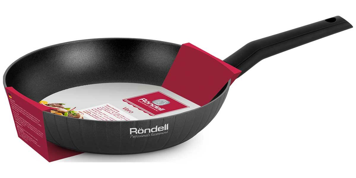 cковорода RONDELL Vero 26см антипр.покр. кован.алюм. индукция - фото №6