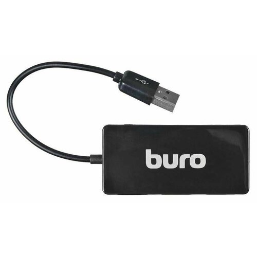 Разветвитель USB 20 Buro BU-HUB4-U20-Slim 4 порта цвет черный 1711659 81000₽