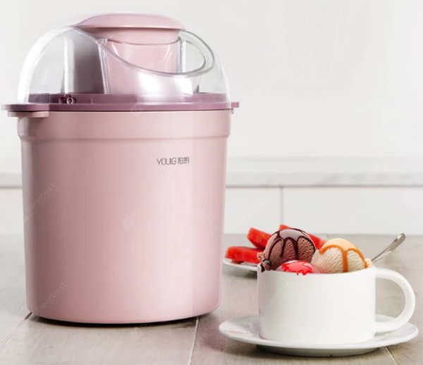 Мороженица Yanglang Home Ice Cream Machine IE2001-3C Pink