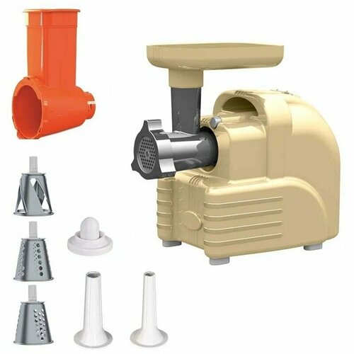Электрическая мясорубка Аксион М6303 в стиле ретро 2 в 1 мясорубка овощерезка 1297000₽