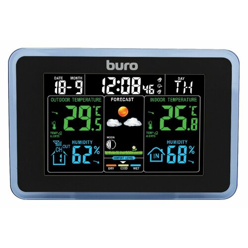 Погодная станция Buro BU-WSH168-COLOR черный