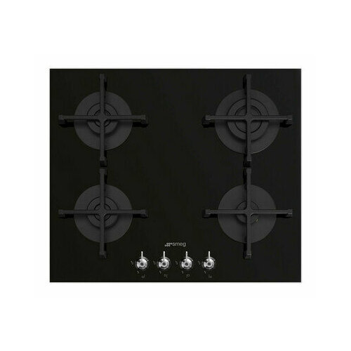 Газовая варочная панель 60 см Чёрный Smeg PV364N 9999000₽
