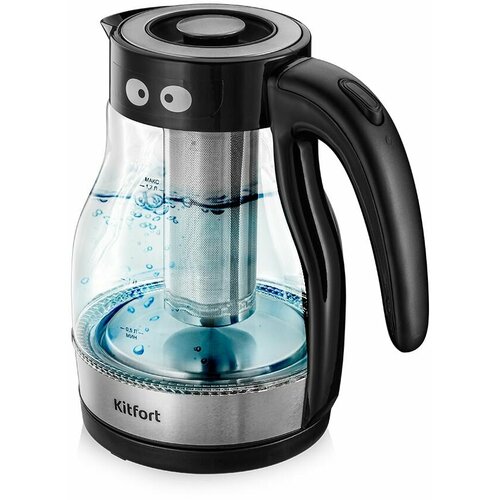 Чайник Kitfort КТ-6127 черныйнержавеющая сталь пластикстекло 202700₽