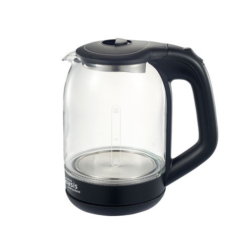 Чайник электрический 18Л 2000ВТ диск стекло LED подсветка черн OASIS 241700₽