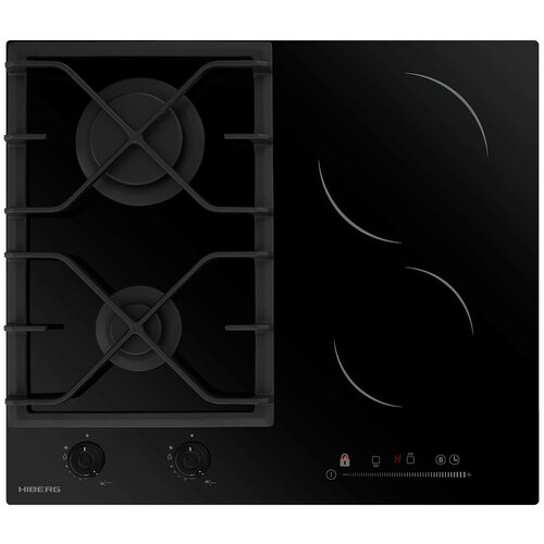 Встраиваемая комбинированная варочная панель Hiberg VM 6021 B 5834400₽