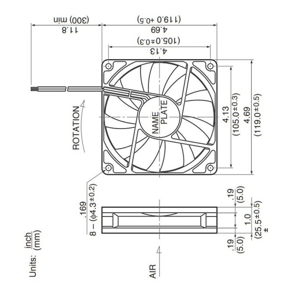 NMB Schroff 4710NL-05W-B50 Вентилятор — фото 1